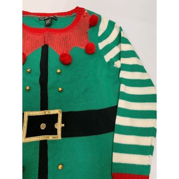 United States Sweater Holiday Elf Sweater (or size small sweater dress) - Picture 2 of 7